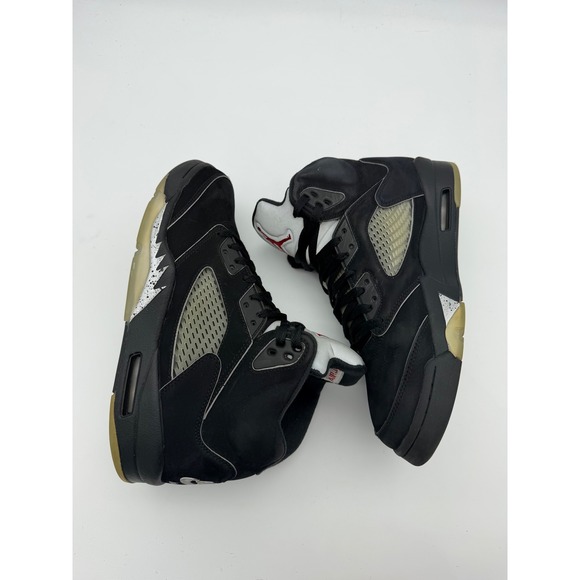Nike Air Jordan 5 Retro Metallic Black Silver HF3975-001 Mens Size 10 High Top main image 8